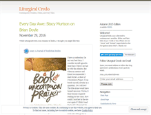 Tablet Screenshot of liturgicalcredo.wordpress.com