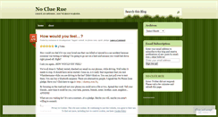 Desktop Screenshot of nocluerue.wordpress.com
