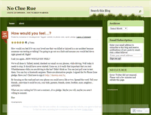 Tablet Screenshot of nocluerue.wordpress.com