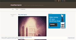 Desktop Screenshot of mashacrayne.wordpress.com