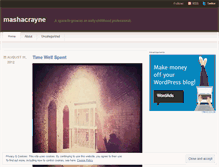 Tablet Screenshot of mashacrayne.wordpress.com