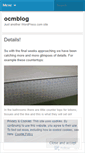 Mobile Screenshot of ocmblog.wordpress.com