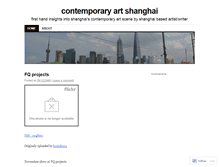 Tablet Screenshot of contemporaryartshanghai.wordpress.com