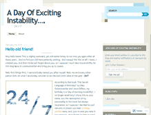 Tablet Screenshot of adayofexcitinginstability.wordpress.com