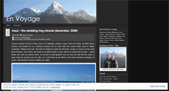 Desktop Screenshot of lesvoyages.wordpress.com