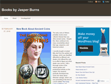 Tablet Screenshot of booksbyjasperburns.wordpress.com