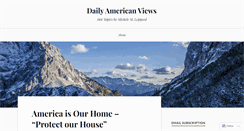 Desktop Screenshot of dailyamericanviews.wordpress.com