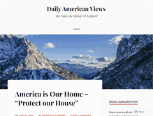 Tablet Screenshot of dailyamericanviews.wordpress.com