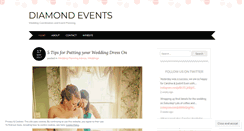 Desktop Screenshot of diamondevents.wordpress.com