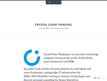 Tablet Screenshot of crystalclearthinking.wordpress.com