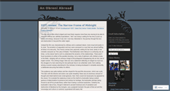 Desktop Screenshot of anobruniabroad.wordpress.com