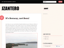 Tablet Screenshot of jzantero.wordpress.com