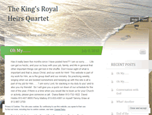 Tablet Screenshot of kingsroyalheirs.wordpress.com
