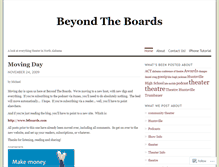 Tablet Screenshot of beyondtheboards.wordpress.com