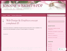 Tablet Screenshot of joannewrightpdp.wordpress.com