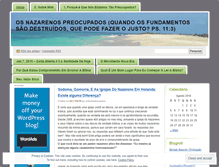 Tablet Screenshot of nazarenoportugues.wordpress.com