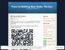 Tablet Screenshot of nothingknew.wordpress.com