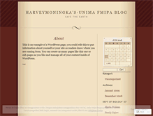 Tablet Screenshot of harveymoningka.wordpress.com