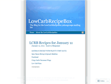 Tablet Screenshot of lowcarbrecipebox.wordpress.com