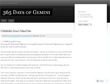 Tablet Screenshot of 365daysofgemini.wordpress.com