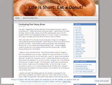 Tablet Screenshot of lifeishorteatadonut.wordpress.com