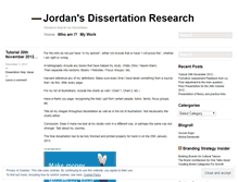 Tablet Screenshot of jordandissertationresearch.wordpress.com