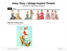 Tablet Screenshot of hotsytotsythreads.wordpress.com