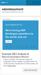 Mobile Screenshot of adambeaumont.wordpress.com