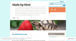 Desktop Screenshot of madeupmind.wordpress.com