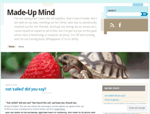 Tablet Screenshot of madeupmind.wordpress.com