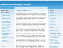 Tablet Screenshot of diabeticdiets.wordpress.com