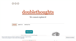 Desktop Screenshot of doublethoughts.wordpress.com
