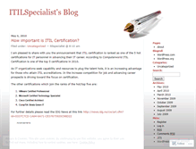 Tablet Screenshot of itilspecialist.wordpress.com