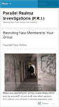 Mobile Screenshot of parallelrealmz.wordpress.com