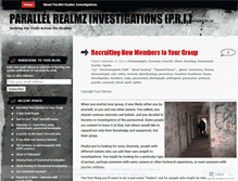 Tablet Screenshot of parallelrealmz.wordpress.com