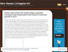 Tablet Screenshot of newhomeslivingstonnj.wordpress.com