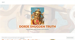 Desktop Screenshot of dorjeshugdentruth.wordpress.com