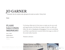 Tablet Screenshot of jogarner.wordpress.com
