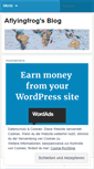 Mobile Screenshot of aflyingfrog.wordpress.com