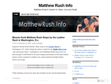 Tablet Screenshot of matthewrush.wordpress.com