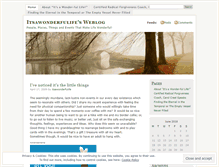 Tablet Screenshot of itsawonderfulife.wordpress.com