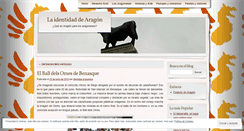 Desktop Screenshot of identidadaragonesa.wordpress.com