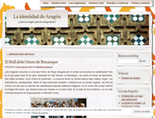 Tablet Screenshot of identidadaragonesa.wordpress.com