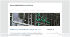 Desktop Screenshot of glashausherten.wordpress.com