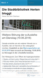 Mobile Screenshot of glashausherten.wordpress.com