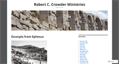 Desktop Screenshot of pastorbobcrowder.wordpress.com