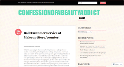 Desktop Screenshot of confessionofabeautyaddict.wordpress.com