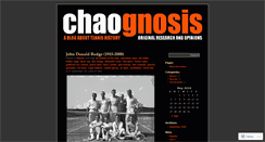 Desktop Screenshot of chaognosis.wordpress.com