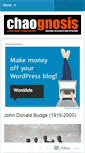 Mobile Screenshot of chaognosis.wordpress.com