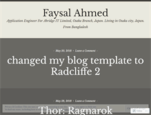 Tablet Screenshot of faysalahmed.wordpress.com